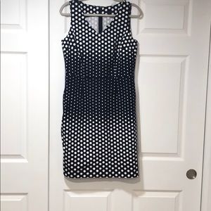 Tommy Hilfiger blue dress with white polka dots